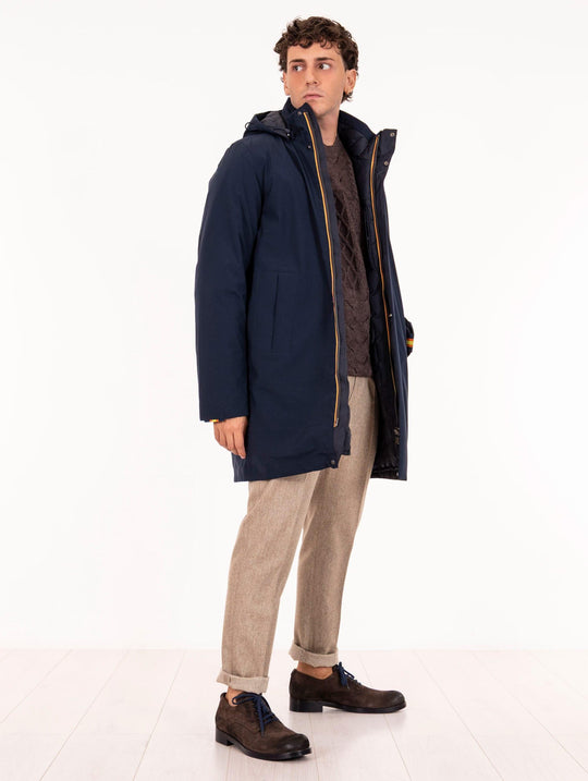 Giubbotto Tomal K-Way in Tessuto Tecnico Blu