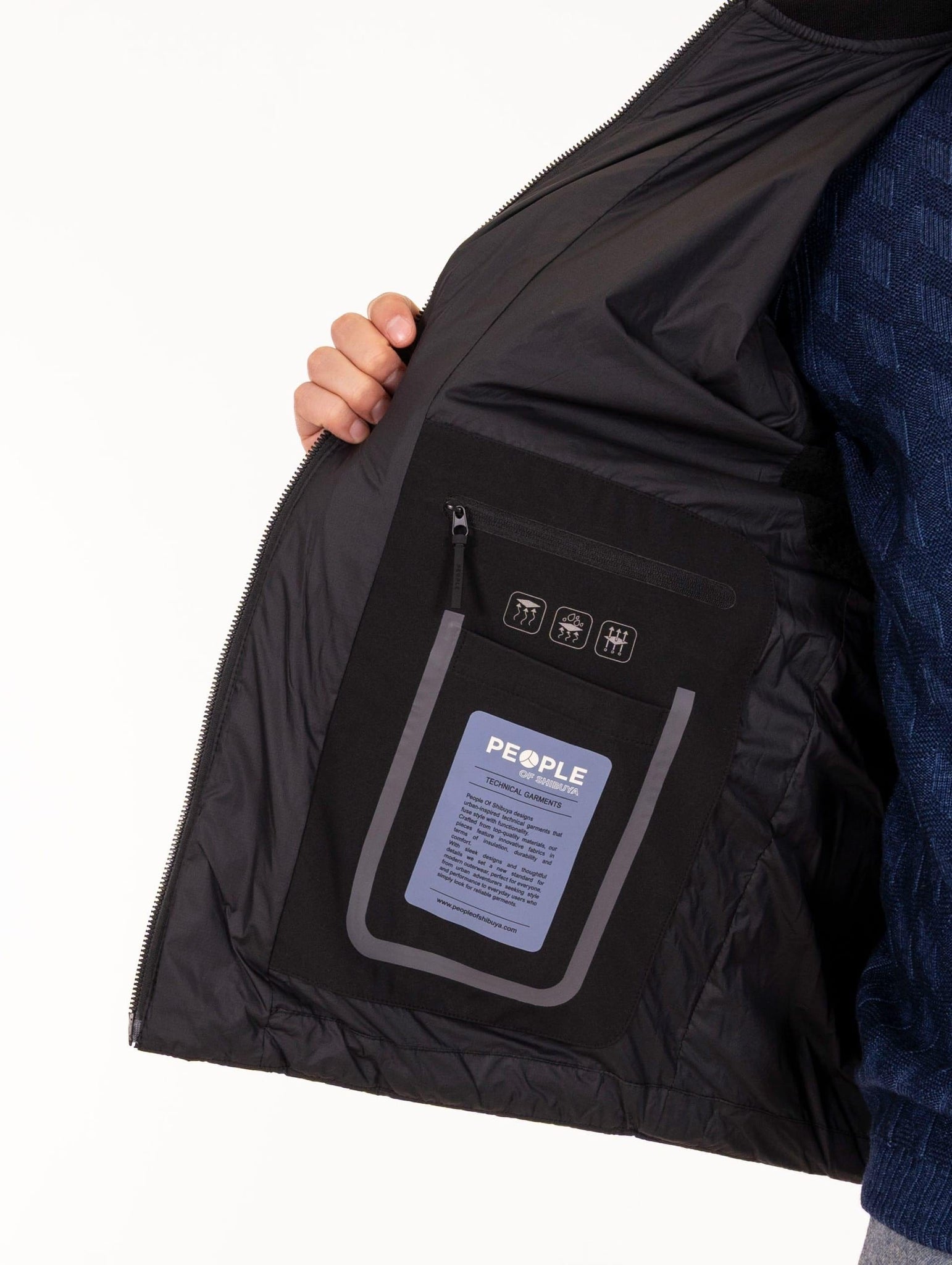 Giubbotto Tone People of Shibuya in Micorfibra Marrone