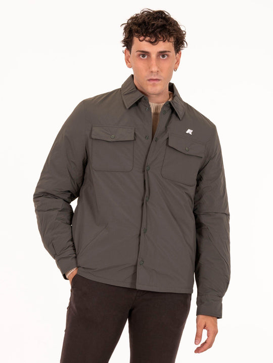 Giubbotto Ubert K-Way in Tessuto Tecnico Verde