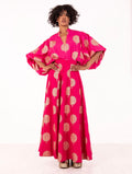 Gonna Donatella Four Stroke in Cotone Fucsia e Oro