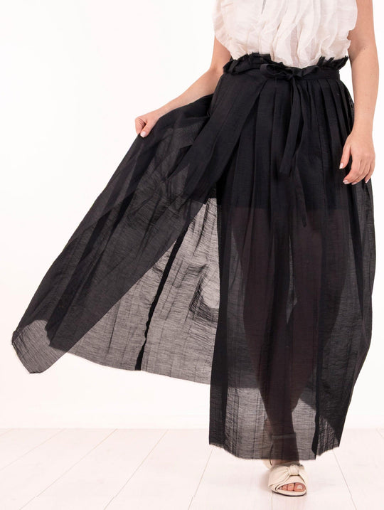 Gonna Portafoglio Alpha Studio in Cotone Nera