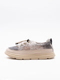 Sneakers CNR Gewebe Grau und Beige