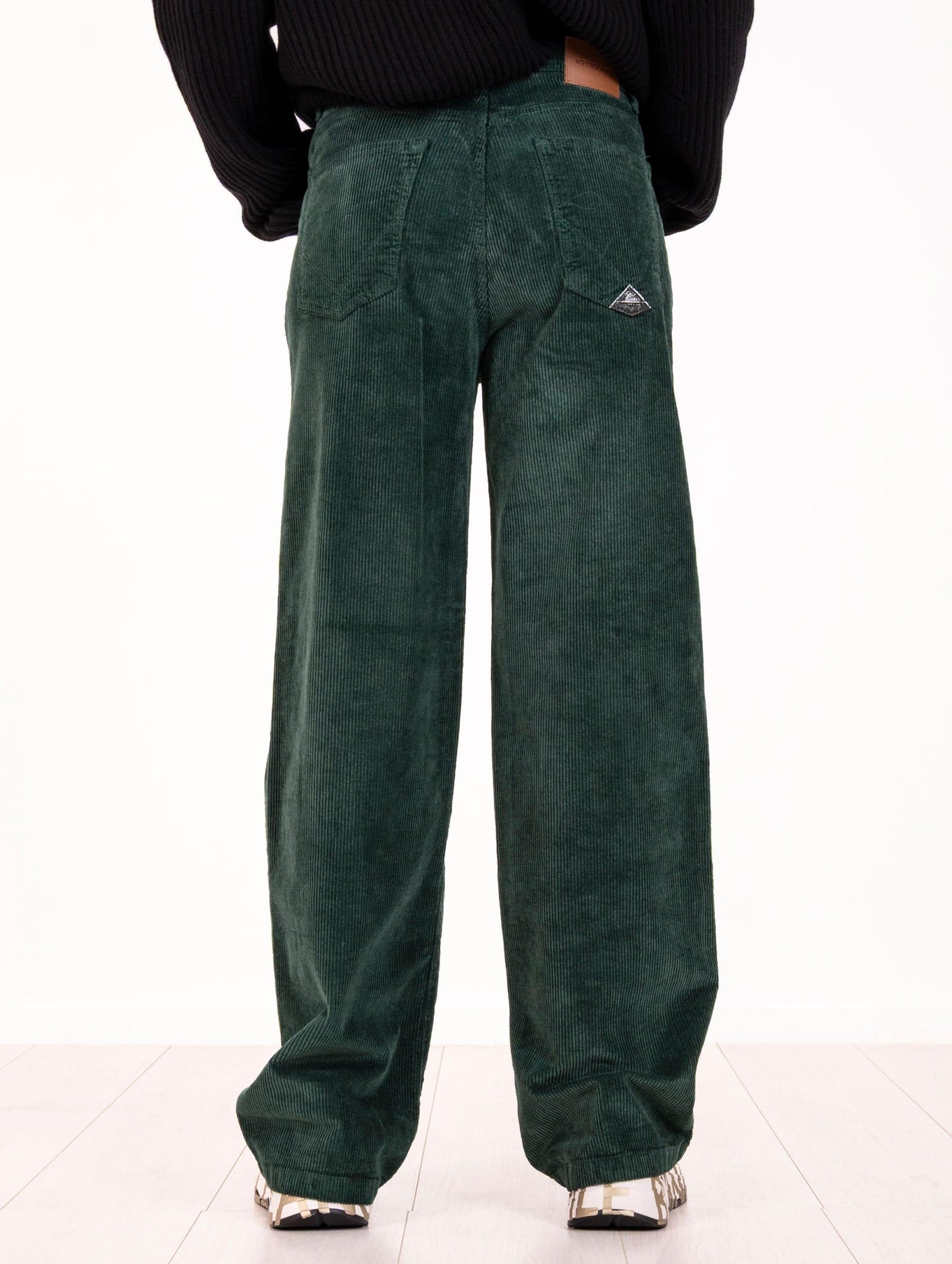 Pantalone Marta Roy Roger's in Velluto Verde Bottiglia RND091P3290112C0188 Roy Roger's