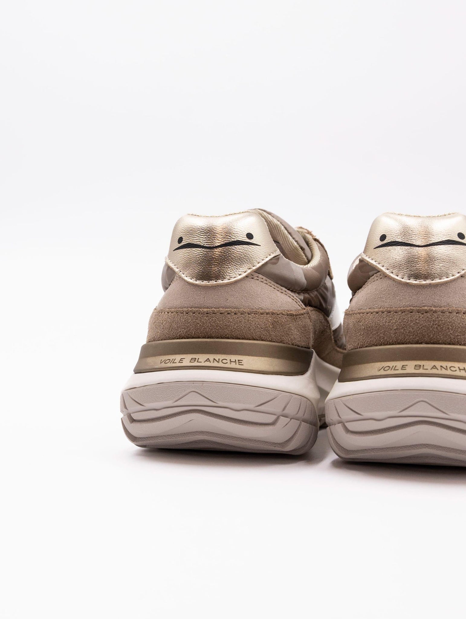 Sneakers Club Act Voile Blanche in Suede e Nylon Marrone Oro CLUBACTWLIGHTBROWNGOLD Voile Blanche