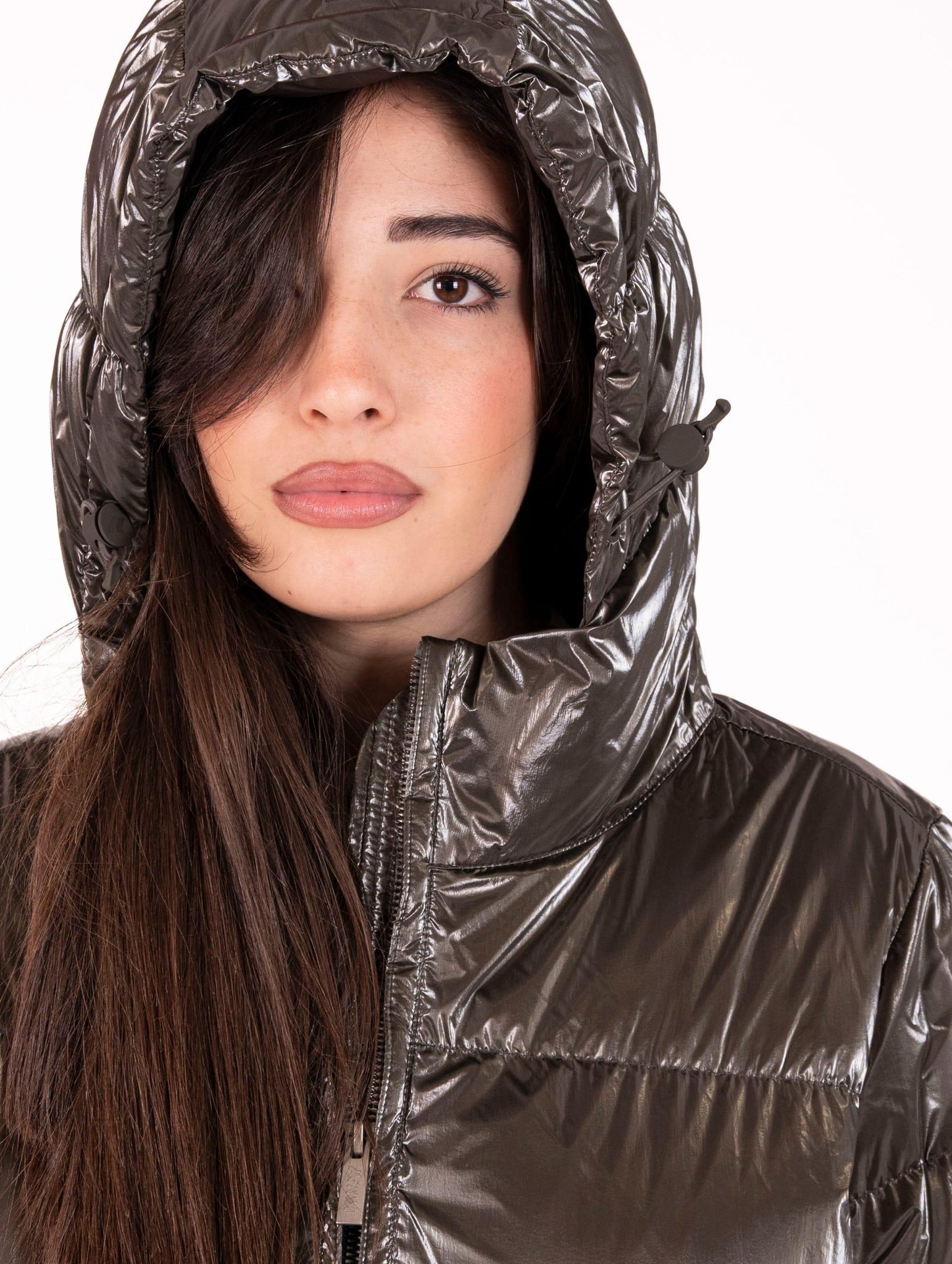 Piumino Ruenne K-Way Nero Oliva K7136LWB38 K-Way