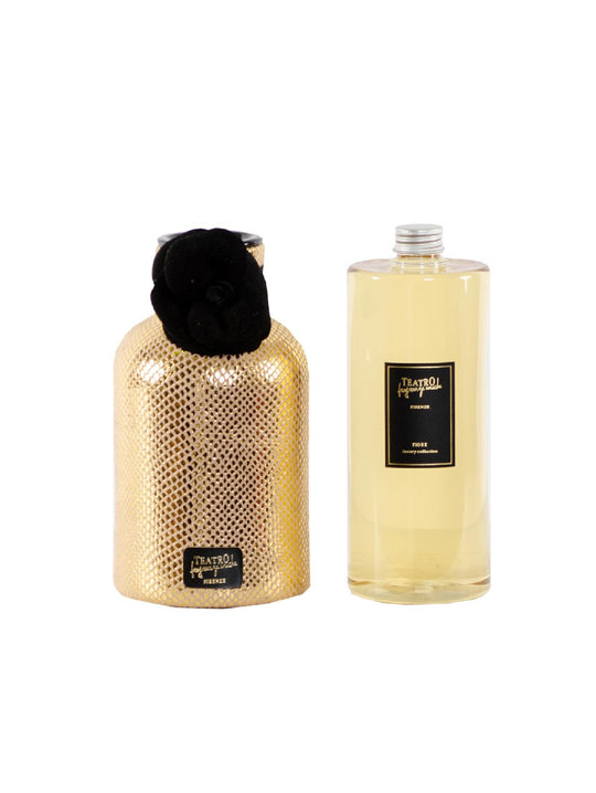 Teatro Fraganze Uniche Fiore Vase Schwarz Stäbchen