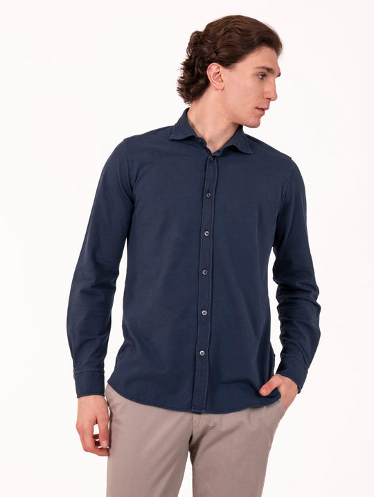 Hemd Circolo 1901 aus Jersey Navy