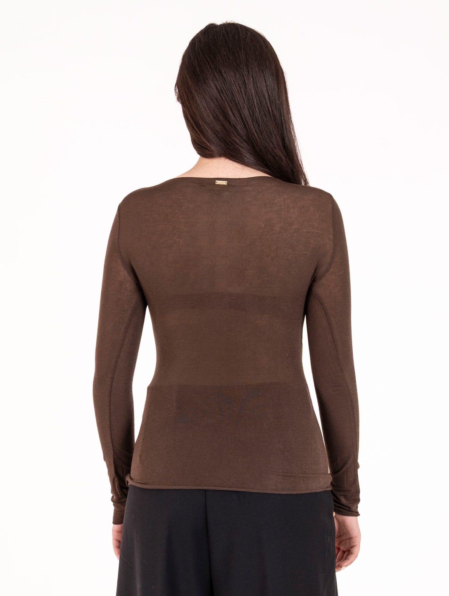 Girocollo White Wise Misto Cachemire Extrafine Testa di Moro WW2018052 White Wise