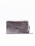 Minibag Dandy Coccinelle aus genarbtem laminiertem Silberleder