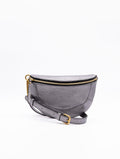 Brooke Gianni Chiarini Belt Bag in Silver Hammered Leather