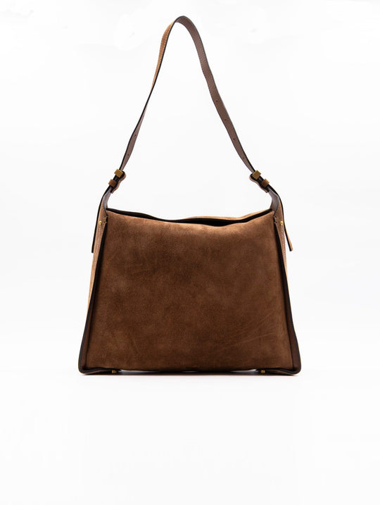 Penelope Gianni Chiarini Bag in Cognac Suede