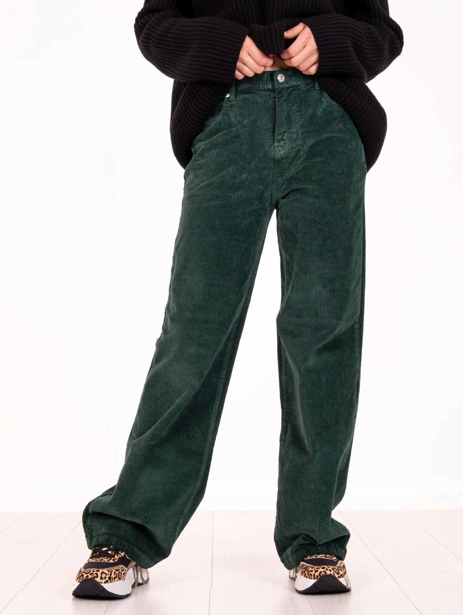Pantalone Marta Roy Roger's in Velluto Verde Bottiglia RND091P3290112C0188 Roy Roger's
