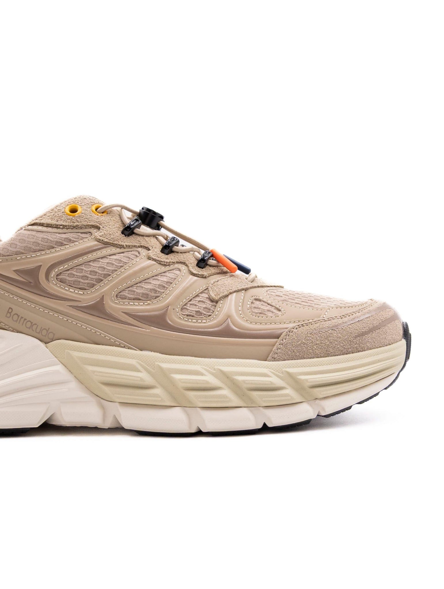 Sneakers Barracuda Round One in Tessuto e Pelle Sabbia e Tortora BU3595060 Barracuda