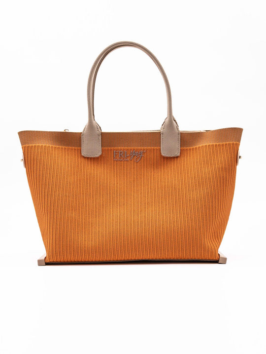 Borsa Fri-Yay Marta in Maglia Tabacco e Arancio