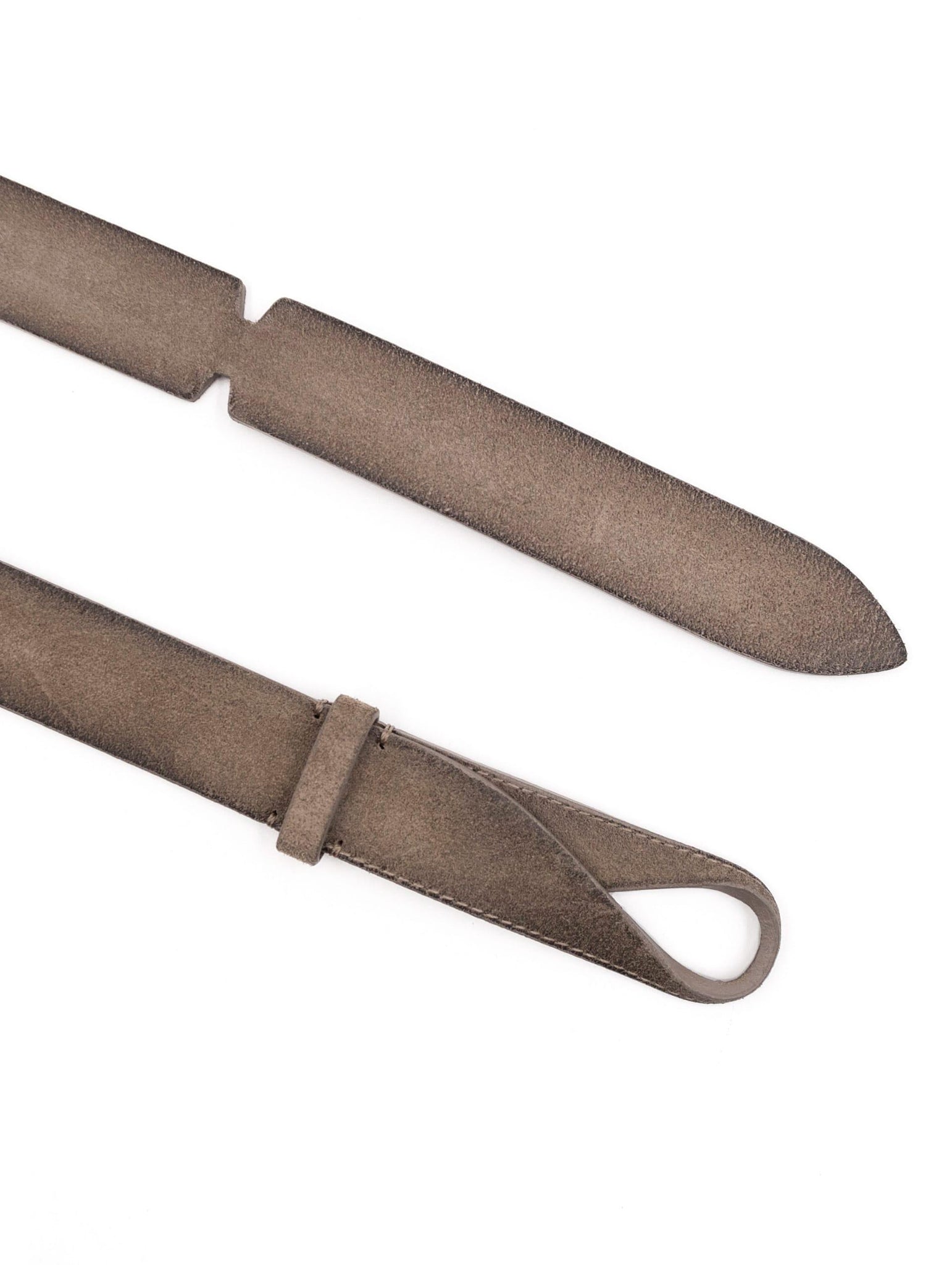 Cintura Nobuckle Orciani in Suede Cloudy Fango NB0053-CLOFANGO Orciani