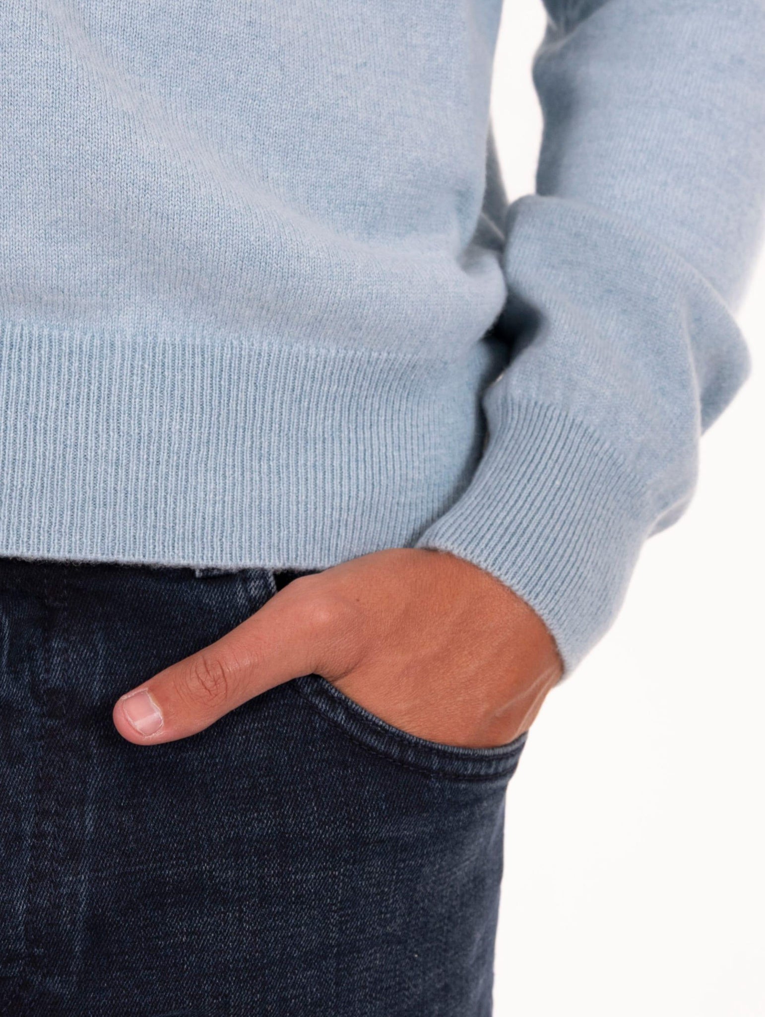 Girocollo Daniele Fiesoli in Cashmere Azzurro Genista 336005 Daniele Fiesoli