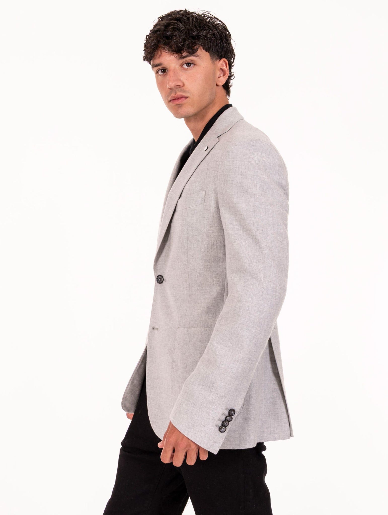 Giacca L.B.M. 1911 in Cotone Grigio Melange 26925252702 L.B.M. 1911