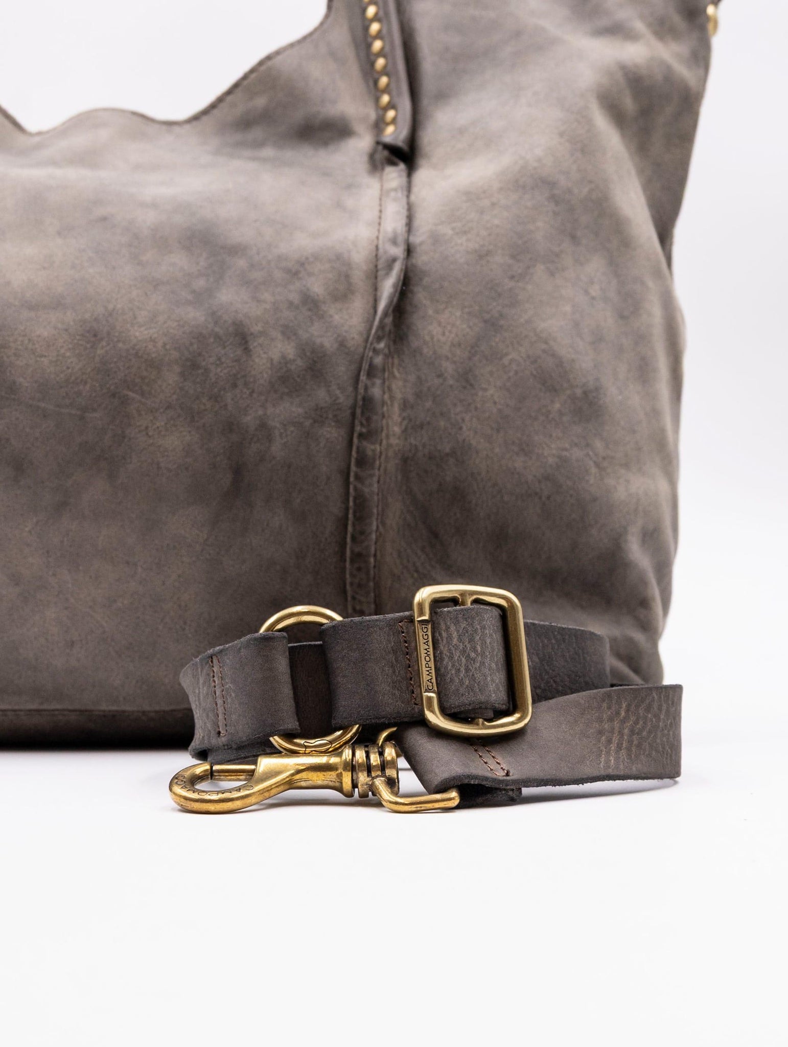 Shopping Antonia Campomaggi in Pelle Cemento C042170ND-X0007C0552 Campomaggi