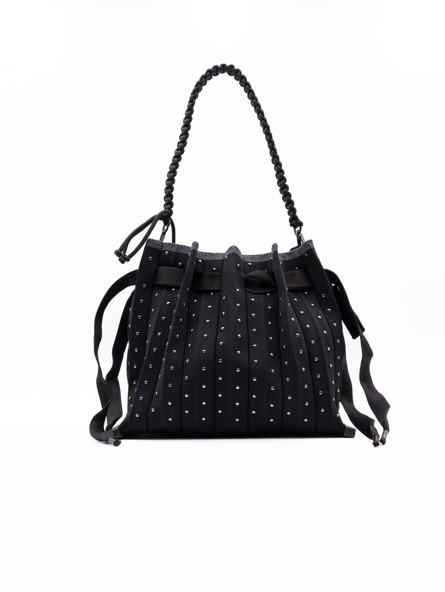Secchiello Borchie Fri-yay in Maglia Nero SB_1227STUDS Fri-Yay