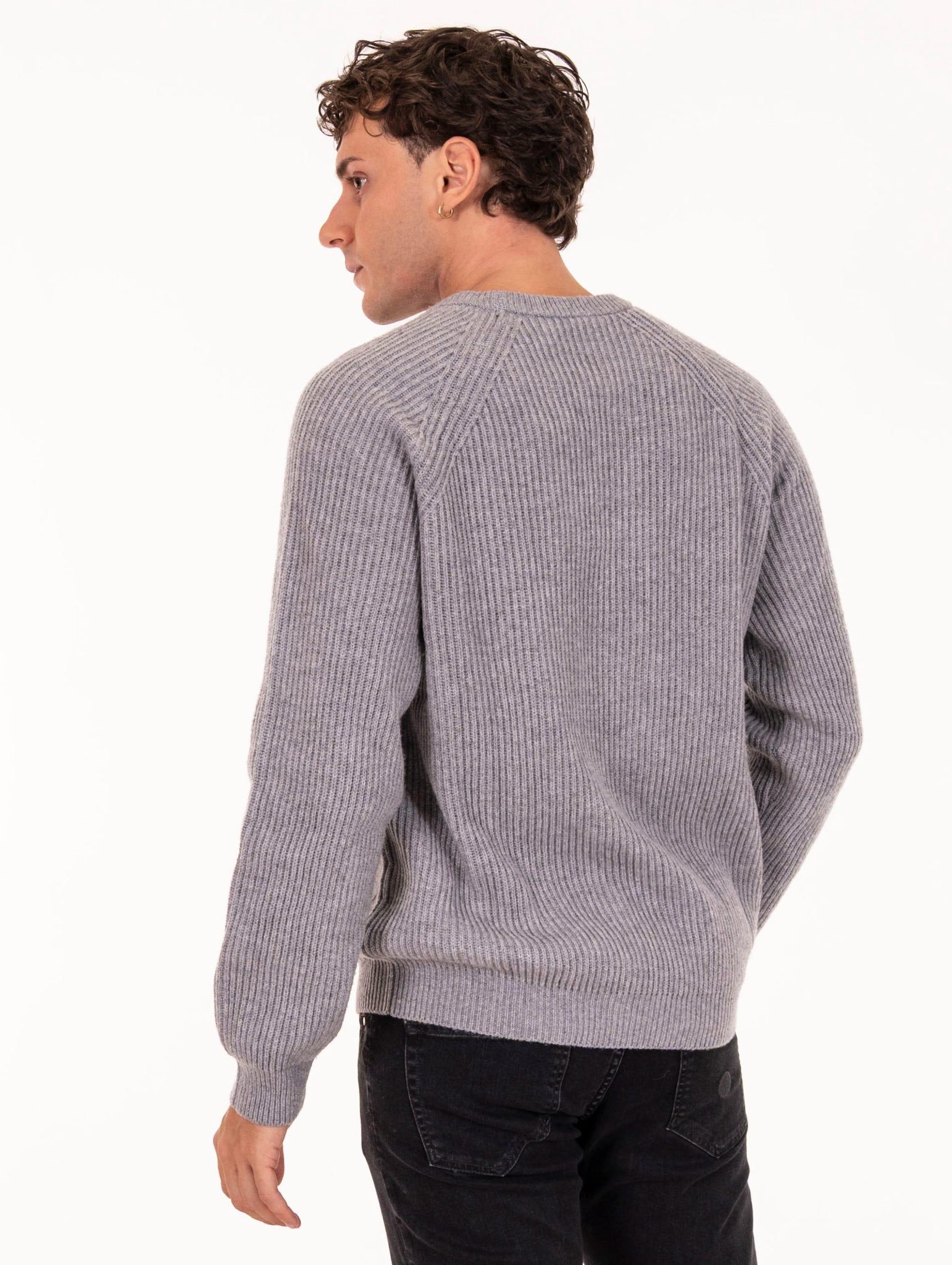 Maglia Girocollo Alpha Studio in Lana e Cashmere Flanella AU-3124C1010 Alpha Studio