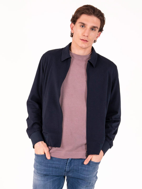 Blouson Circolo 1901 in Cotone Piquet Navy