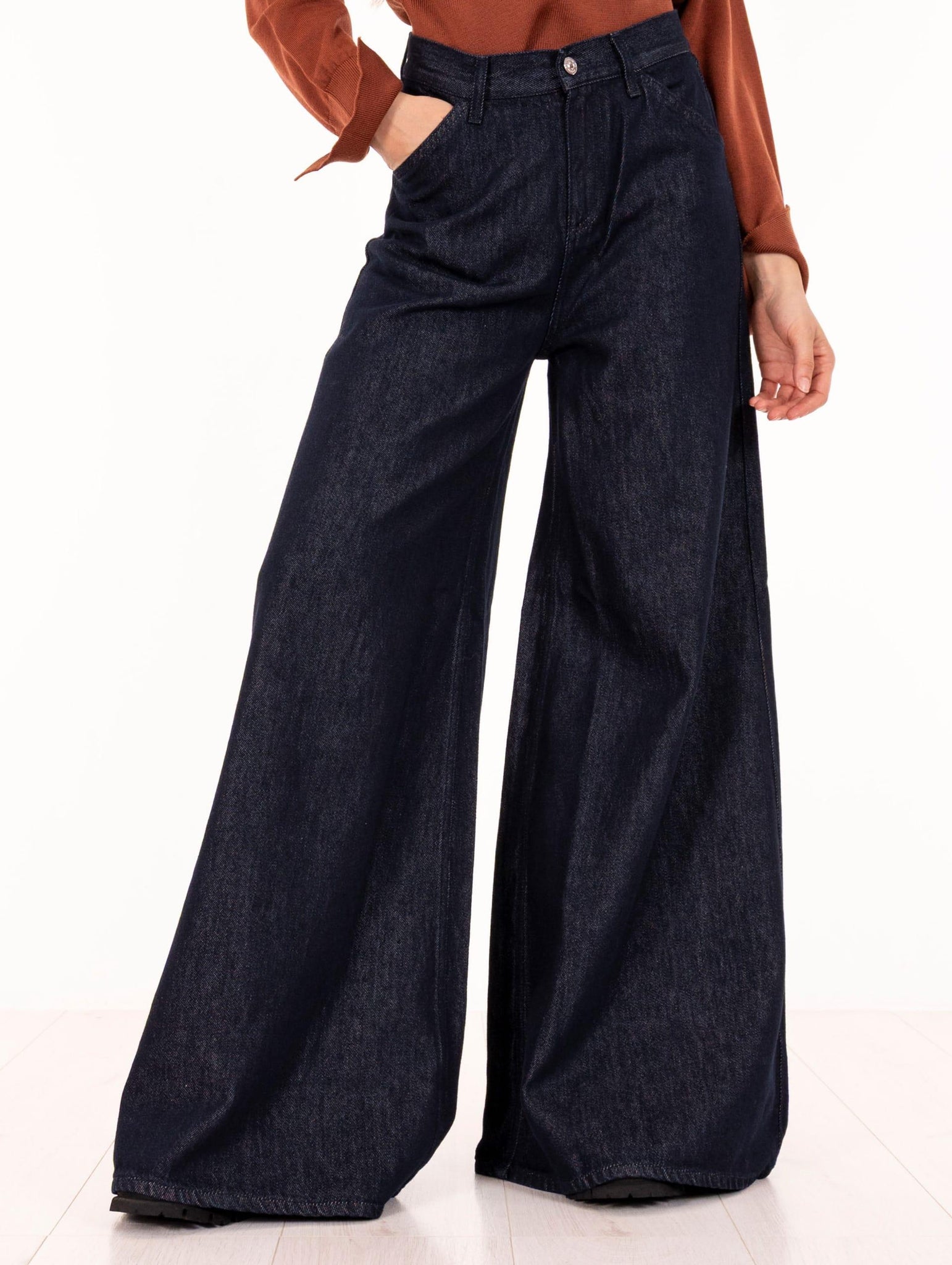 Jeans Utility Roy Roger's in Denim Rinse Blu RND90158D7050021C0999 Roy Roger's