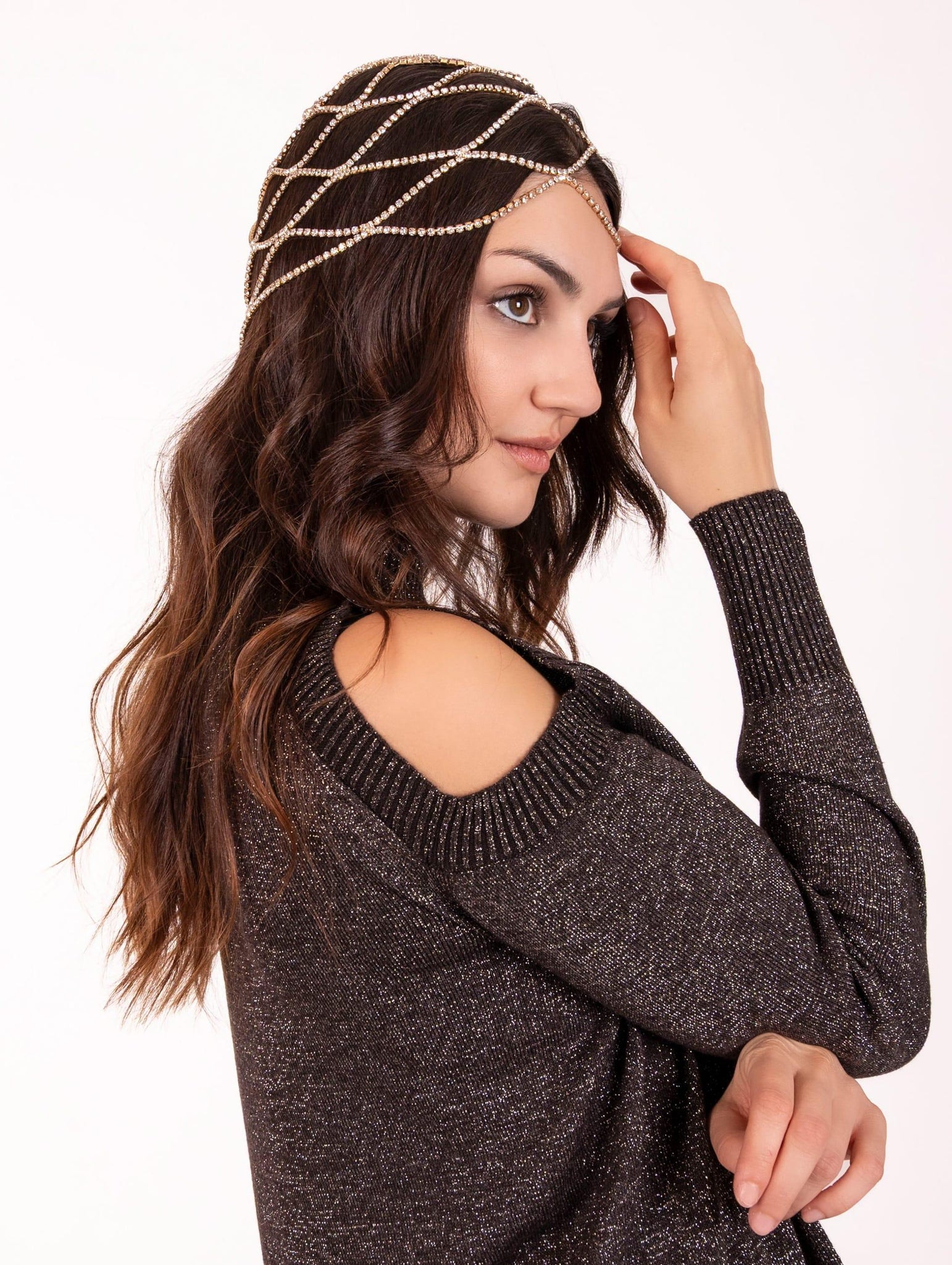 Copricapo No Secrets Strass Oro 253NA037GOLD NoSecrets