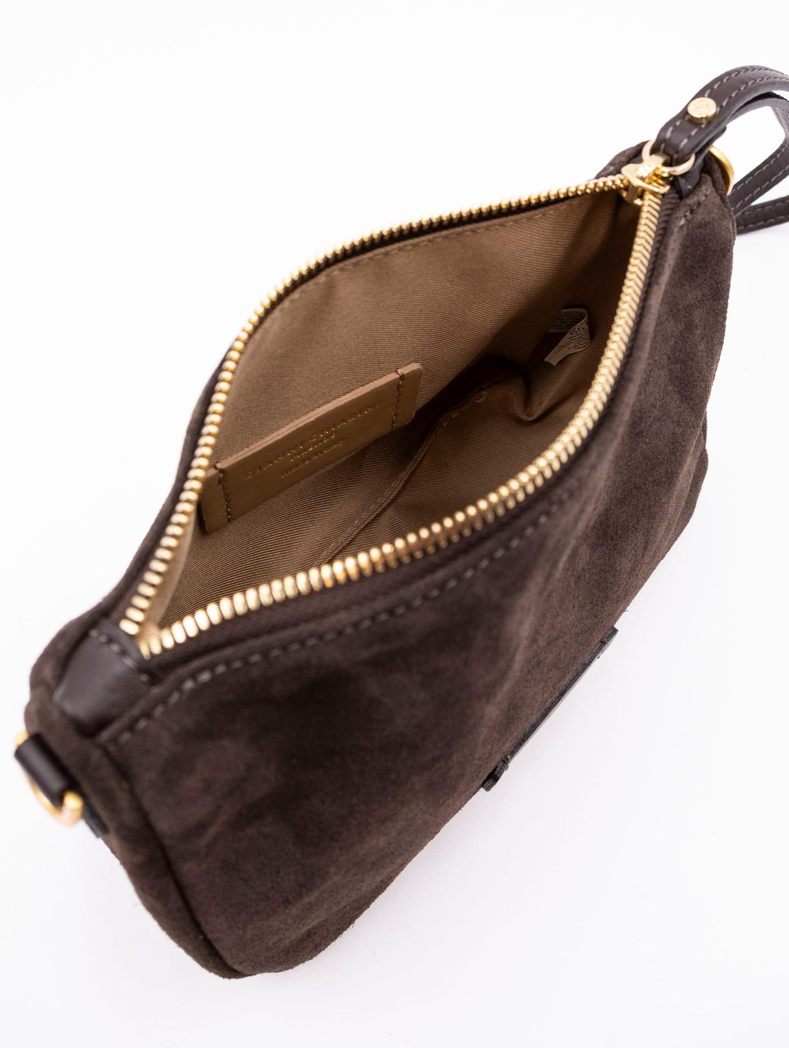 Minibag Nora Pouch Gianni Chiarini in Suede Moka BS10224CM-PL974 Gianni Chiarini