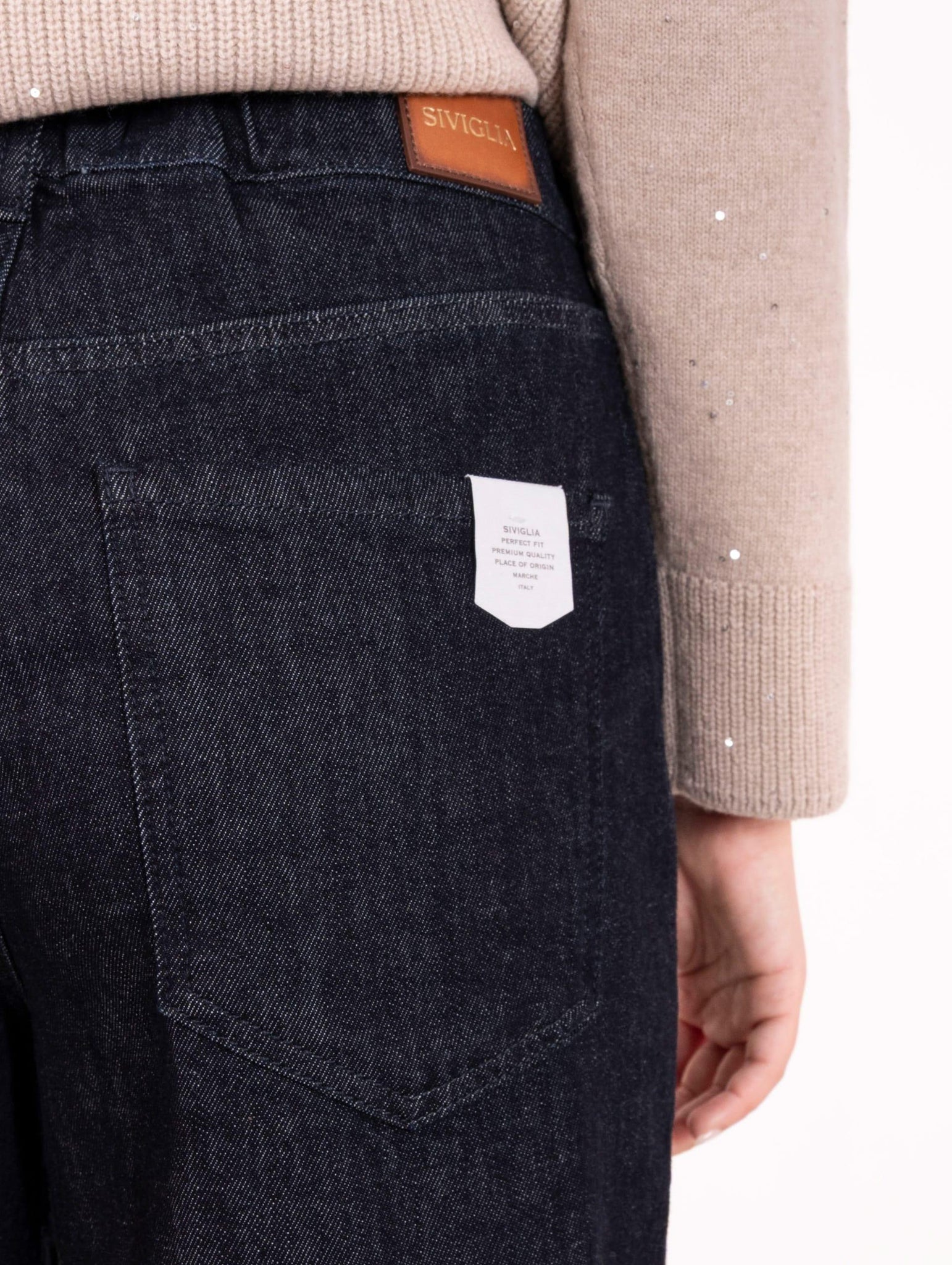 Jeans Carmen Siviglia Cotone e Cachemire Blu CARMEN2412D0046 Siviglia