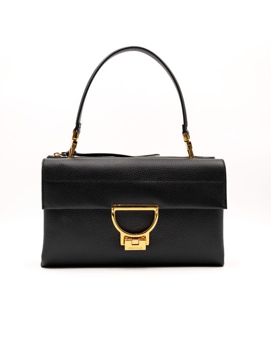 Borsa Coccinelle Arlettis in Pelle Martellata Nero