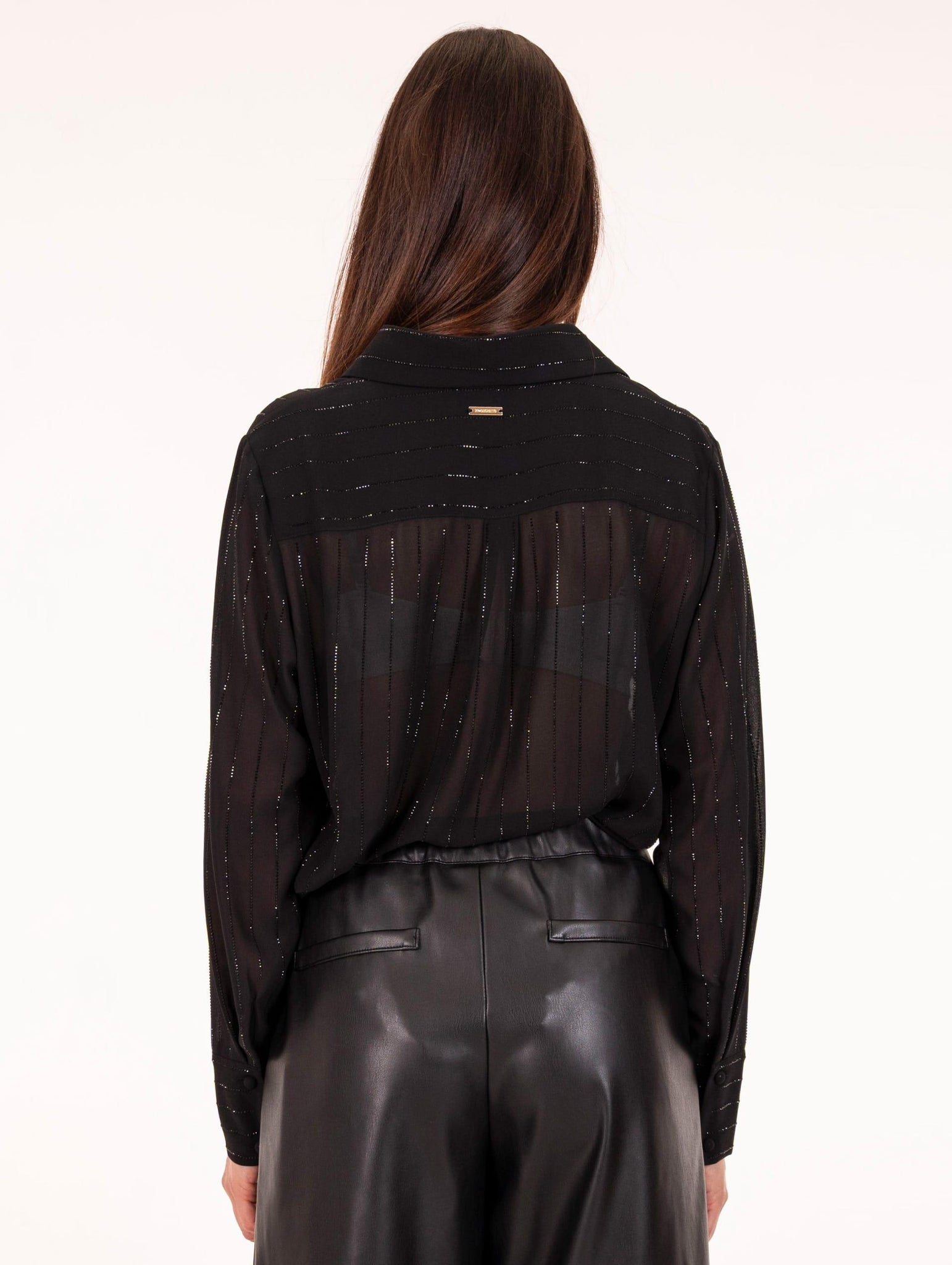 Camicia Gessata Diamanti Nosecrets Nera 253NS031LIQUI NoSecrets