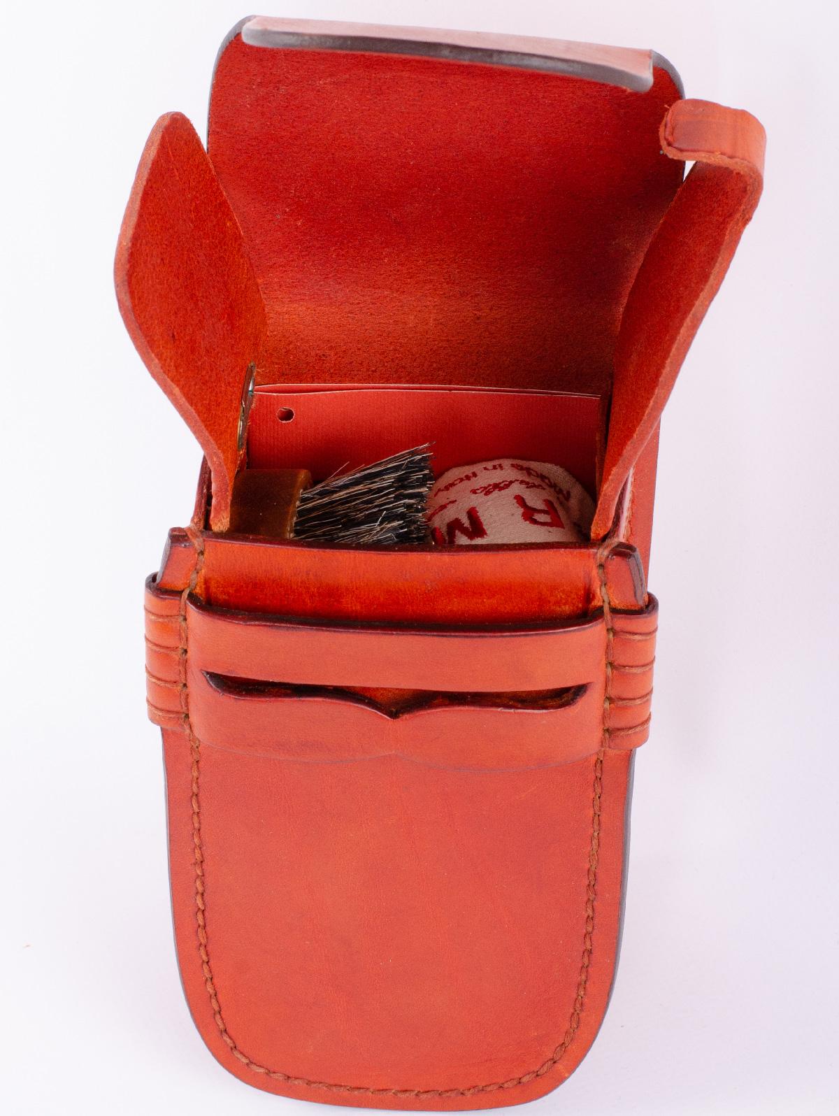 Set Turms In Pelle Turms MINI LEATHER TRAVELROSSO Turms