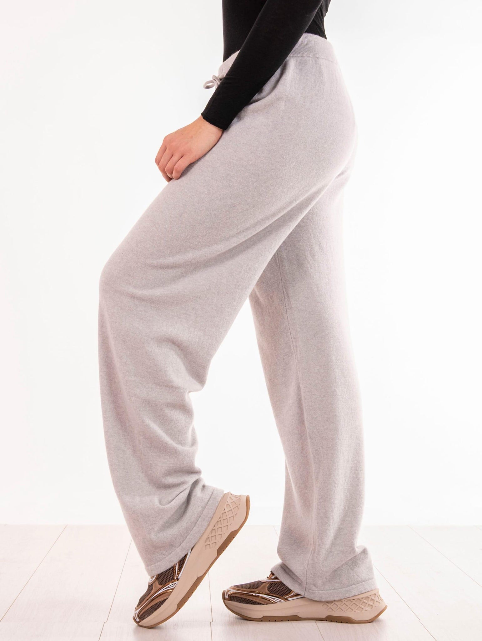 Pantalone Daniele Fiesoli in Lana e Cachemire Ghiaccio 316210 Daniele Fiesoli