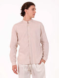 Camicia Caliban in Lino e Cotone Sabbia