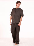 Camicia Roberto Collina in Cotone e Lino Testa di Moro