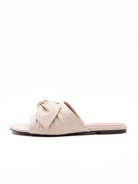 Coccinelle Furoshiki Sandals in Pearl Leather