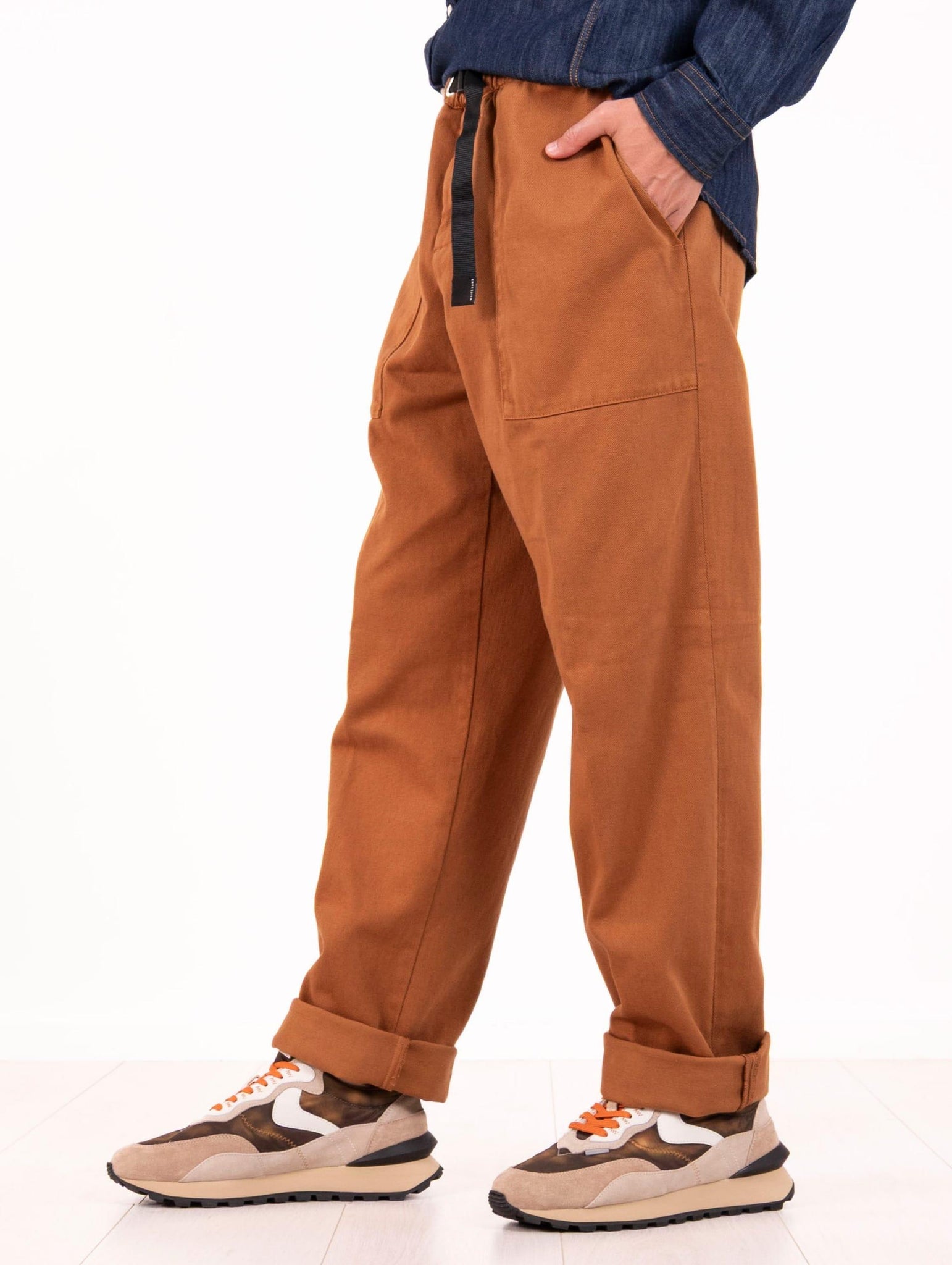 Pantalone White Sand in Cotone Mattone 25WSU67FA26047 White Sand