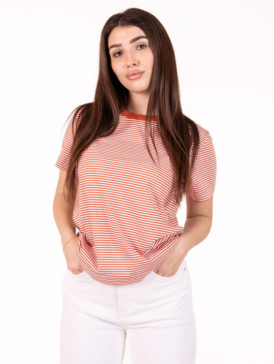 T-shirt Elodie K-way Bianca e Arancione