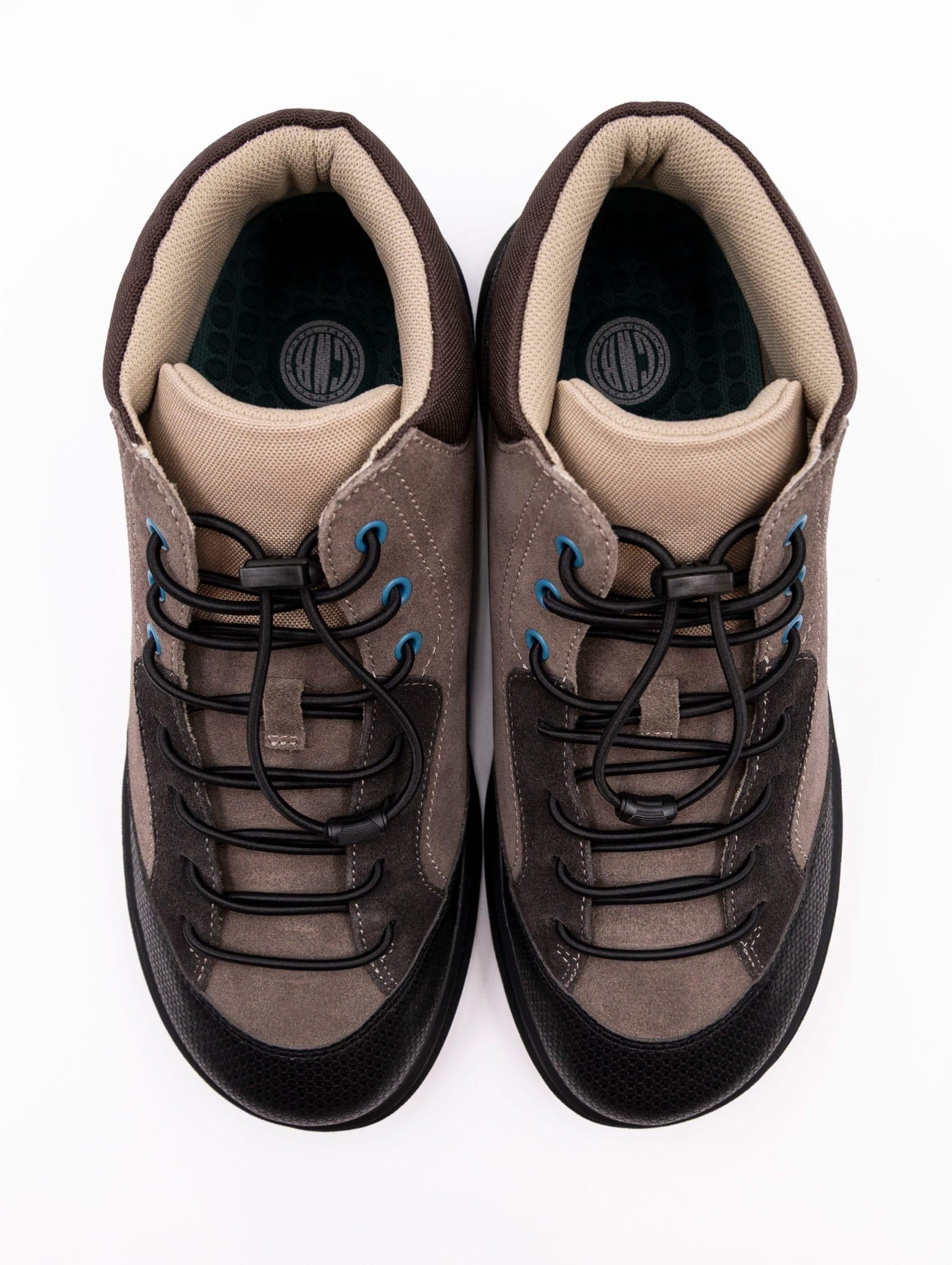 Beatles CNR in Suede Mud e Nero EASYLACESSUEDE/GUM CNR