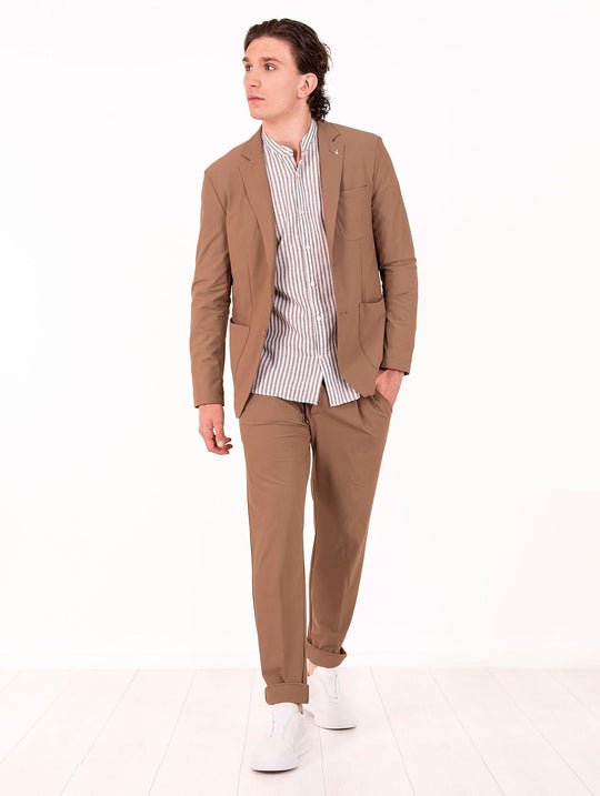 Pantaloni Berlino AT.P.CO. in Tessuto Tecnico Tabacco