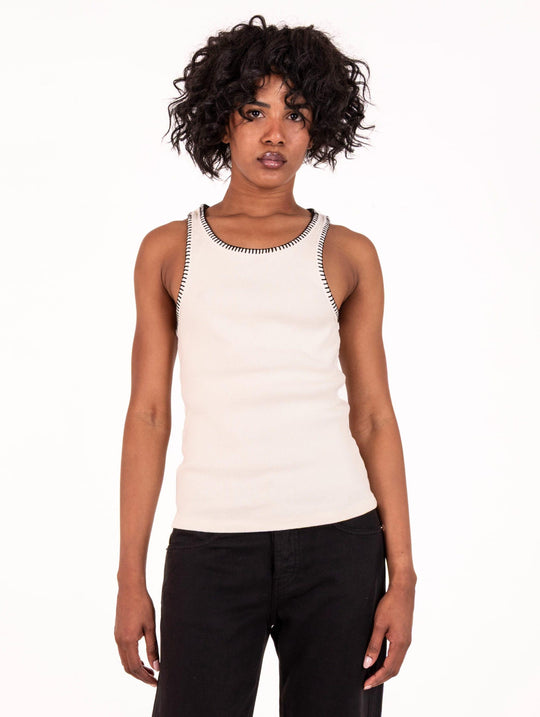 Top Front Street aus Baumwolle Creme