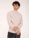 Zanieri Turtleneck in Wool and Cashmere Chalk