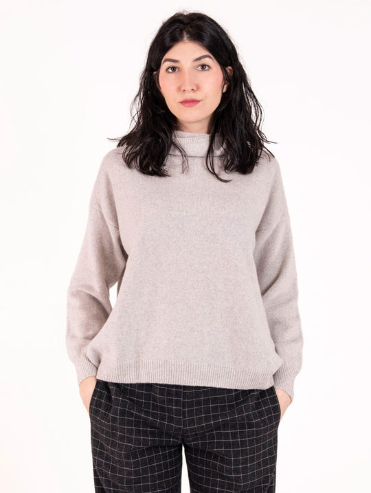 Pullover Melange Daniele Fiesoli aus reiner Merinowolle Extrafine Grau
