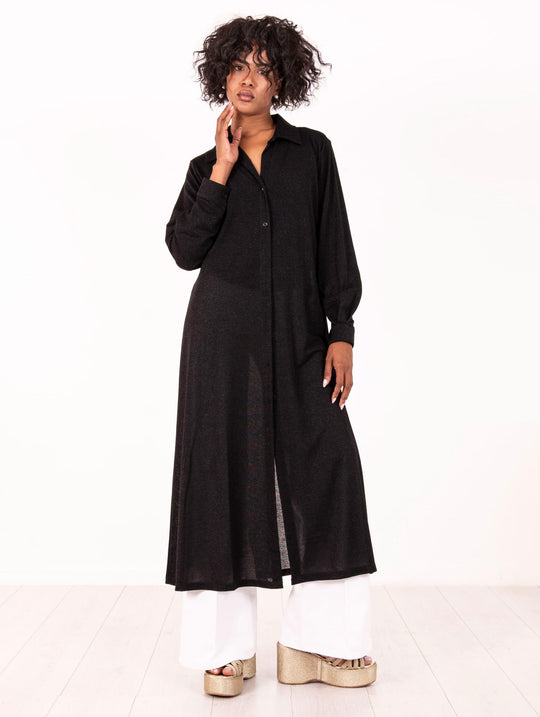 Chemisier Livio Be Limousine Lurex Nero