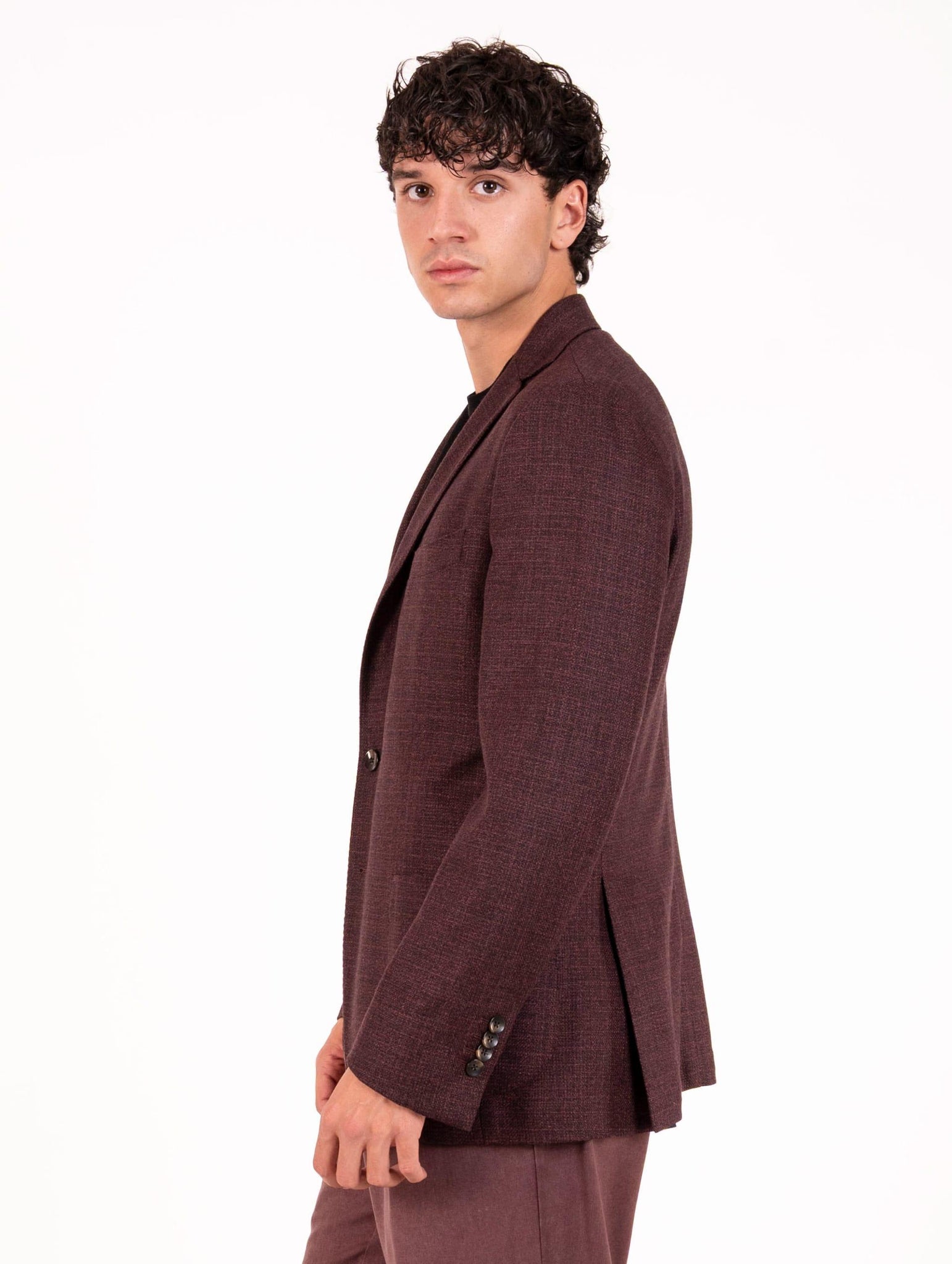 Giacca Sartoriale Four Stroke in Lana Vergine Prugna WEEKEND2/13136456 Four Stroke