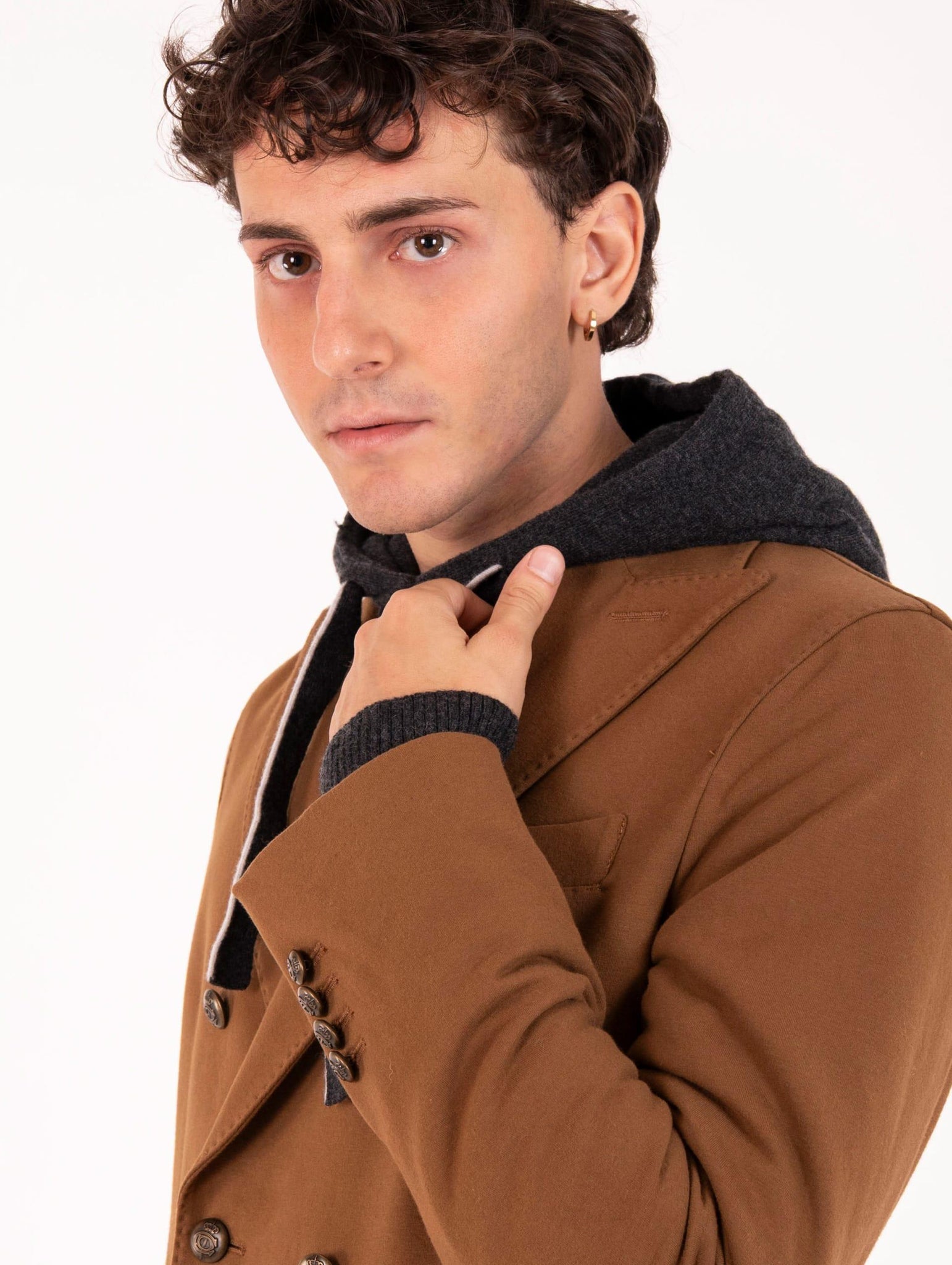 Giacca Doppiopetto Circolo 1901 in Cotone Terra CN49271168 Circolo 1901