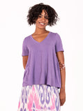T-shirt Lucilla Be Limousine Lurex Lilla