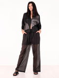 Pantalone White Wise in Mussola Nero