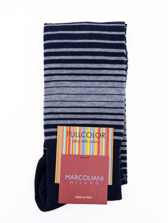 Calzini Marcoliani Milano Full Color in Cotone Pima Blu
