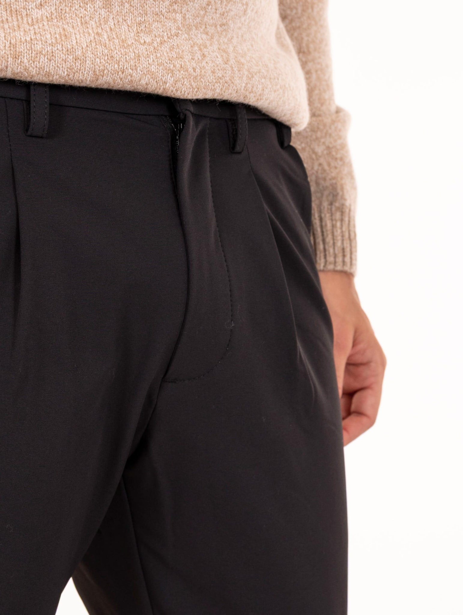 Pantalone Kobra People of Shibuya in Tessuto Tecnico Nero KOBRAPM937999 People of Shibuya